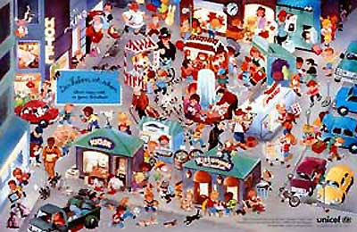 Печатная реклама "Жизнь прекрасна", бренд: Unicef, агентство: Springer & Jacoby Werbung GmbH & Co. KG