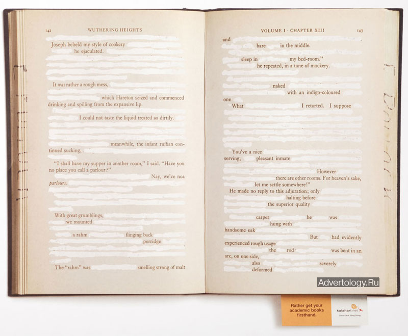 Печатная реклама "Wuthering Heights", бренд: kalahari.net, агентство: Joe Public