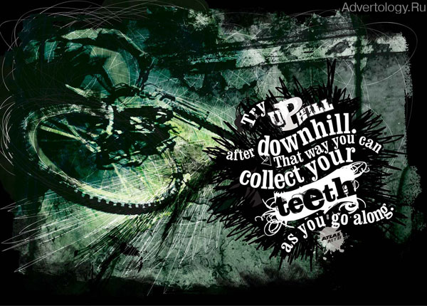 Печатная реклама "Teeth", бренд: Atlas MTB, агентство: Leo Burnett New Delhi