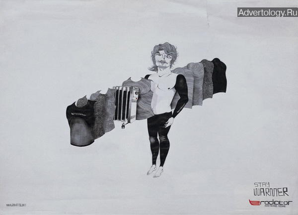 Печатная реклама "Heater", бренд: Skins Radiator Wetsuits, агентство: The Furnace