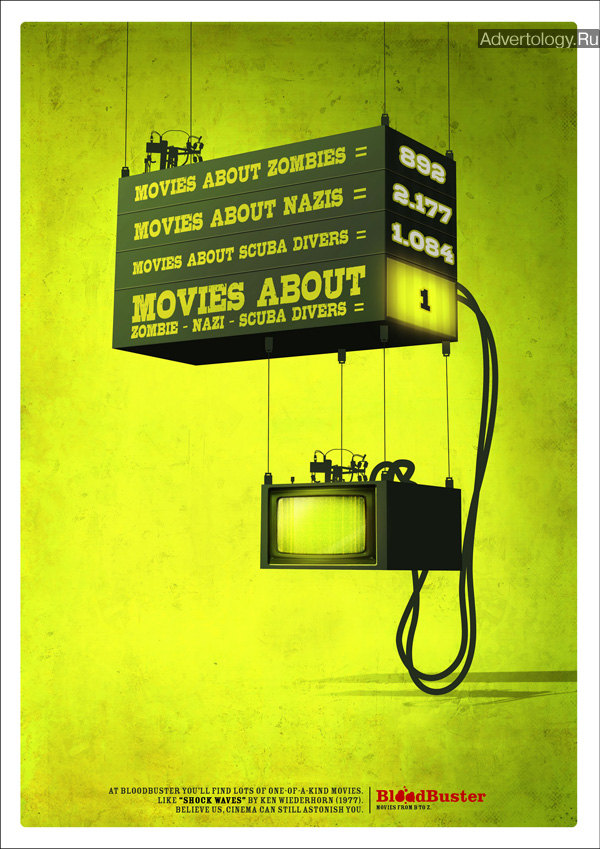 Печатная реклама "Shock Waves", бренд: Bloodbuster, агентство: Leagas Delaney Italy