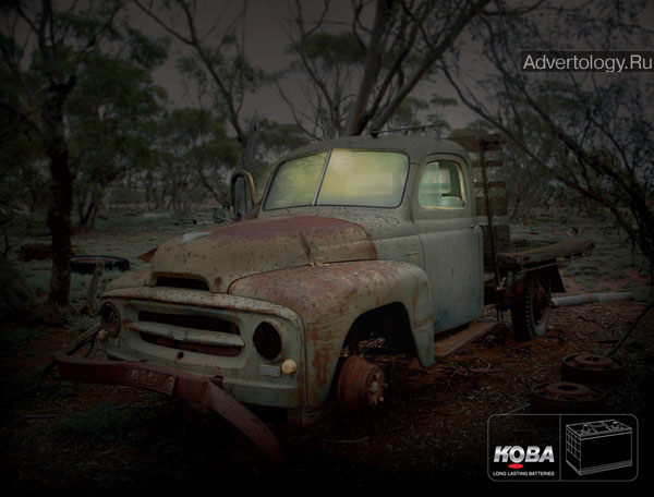 Печатная реклама "Abandoned", бренд: Koba Batteries, агентство: FP7 Oman