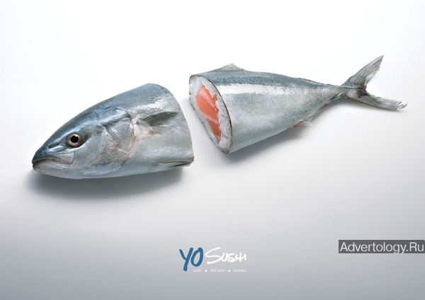 Печатная реклама "Tuna", бренд: Yo Sushi, агентство: Volcano
